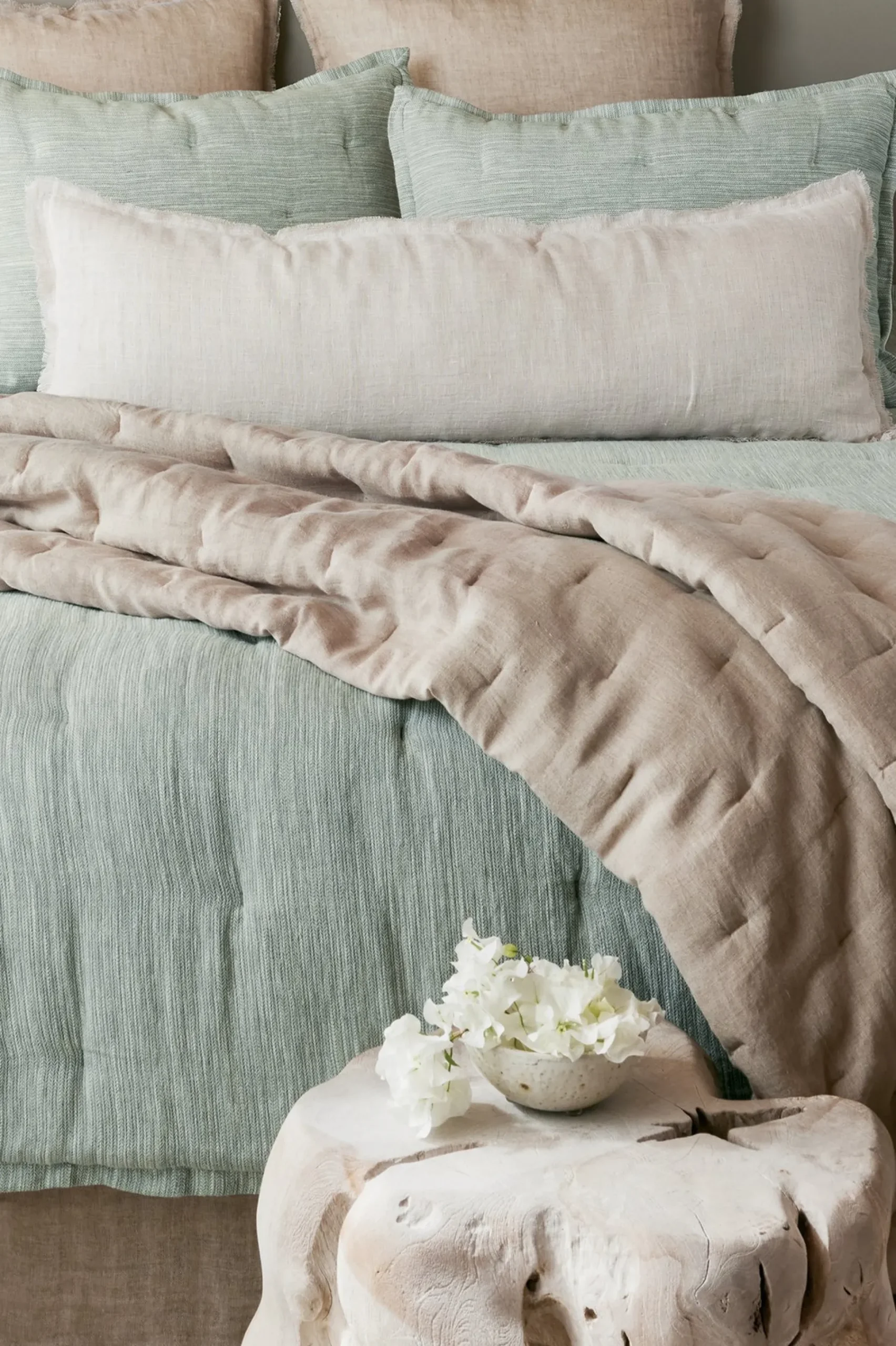 Decorative Pillows|pillows-Soft Surroundings Adrina Long Bolster Pillow Ivory