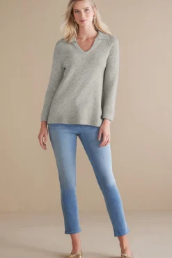 Into The Blues|Everyday Styles-Soft Surroundings Alice Sweater Light Heather Grey
