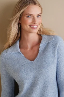 Into The Blues|Everyday Styles-Soft Surroundings Alice Sweater Light Heather Grey