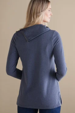 Into The Blues|Everyday Styles-Soft Surroundings Angie Tunic Cabernet Heather