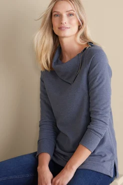 Into The Blues|Everyday Styles-Soft Surroundings Angie Tunic Cabernet Heather