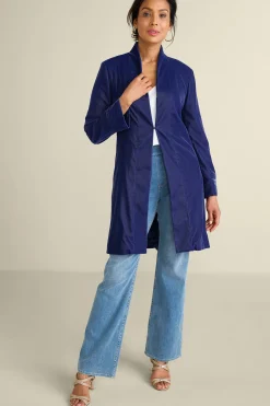 EVelvet Styles|Jackets & Coats-Soft Surroundings Aria Velvet Jacket Cabernet
