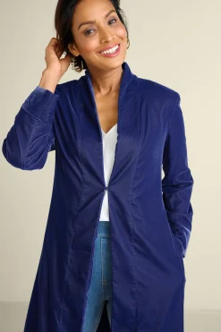 EVelvet Styles|Jackets & Coats-Soft Surroundings Aria Velvet Jacket Cabernet