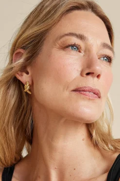 Earrings|earrings-Soft Surroundings Ashley Knot Earring Gold