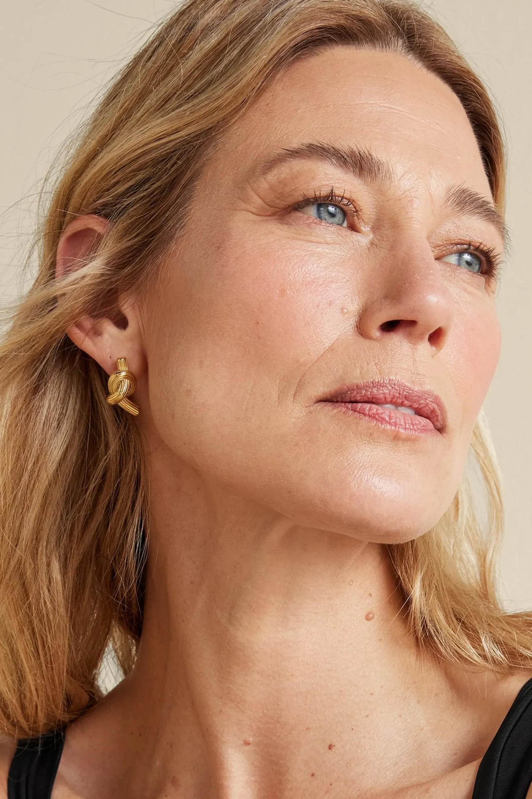 Earrings|earrings-Soft Surroundings Ashley Knot Earring Gold