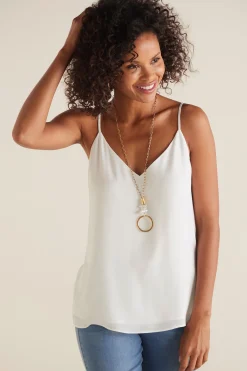 Everyday Styles|sleeveless-Soft Surroundings Callie Cami White