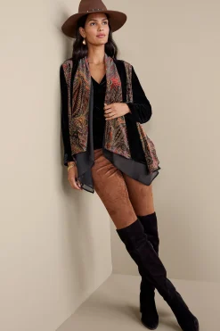 Global Artistry|Jackets & Coats-Soft Surroundings Castle Garden Jacket Paisley Multi