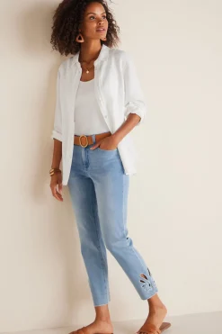 leggings|crop-Soft Surroundings Catalina Jeans Everwash