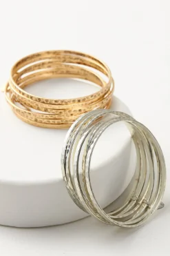 Bracelets|bracelets-Soft Surroundings Cosette Cuff Set Silver