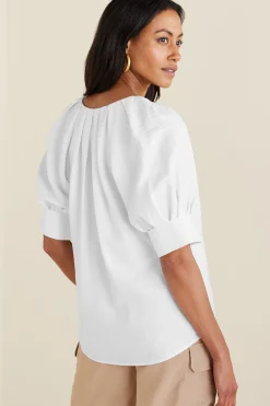 Vacation Shop|pullovers-Soft Surroundings Cusco Pullover White