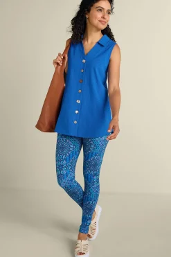 sleeveless|shirts-Soft Surroundings Danielle Sleeveless Tunic Black