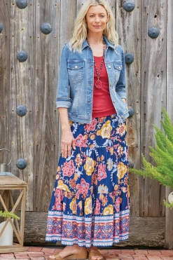 Into The Blues|Vacation Shop-Soft Surroundings Diana Shapely Denim Jacket Light Rain Wash