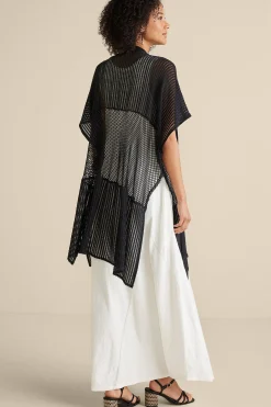 Scarves & Wraps|cover ups-Soft Surroundings Dominica Beach Cover-Up Black