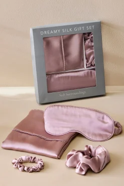 hair care|pillowcases & shams-Soft Surroundings Dreamy Silk Gift Set Blush
