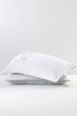 pillowcases & shams-Soft Surroundings Evie Textured Sham Silver Sea