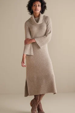 Feminine Flourish|Everyday Styles-Soft Surroundings Frances Dress Light Brown
