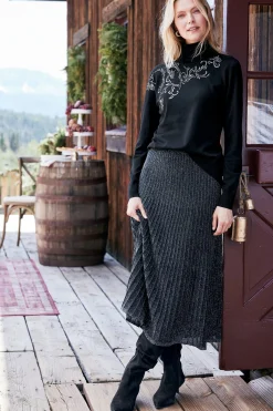 Everyday Styles|Sweaters & Cardigans-Soft Surroundings Genevieve Turtleneck Sweater Black