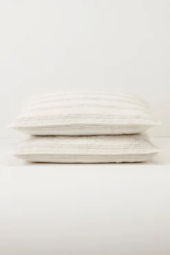 pillowcases & shams-Soft Surroundings Grayson Cotton Sham Ivory