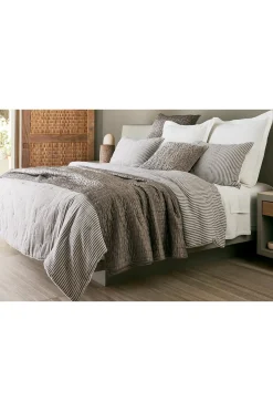 comforters|quilts, coverlets & duvet covers-Soft Surroundings Isabelline Stripe Comforter Grey