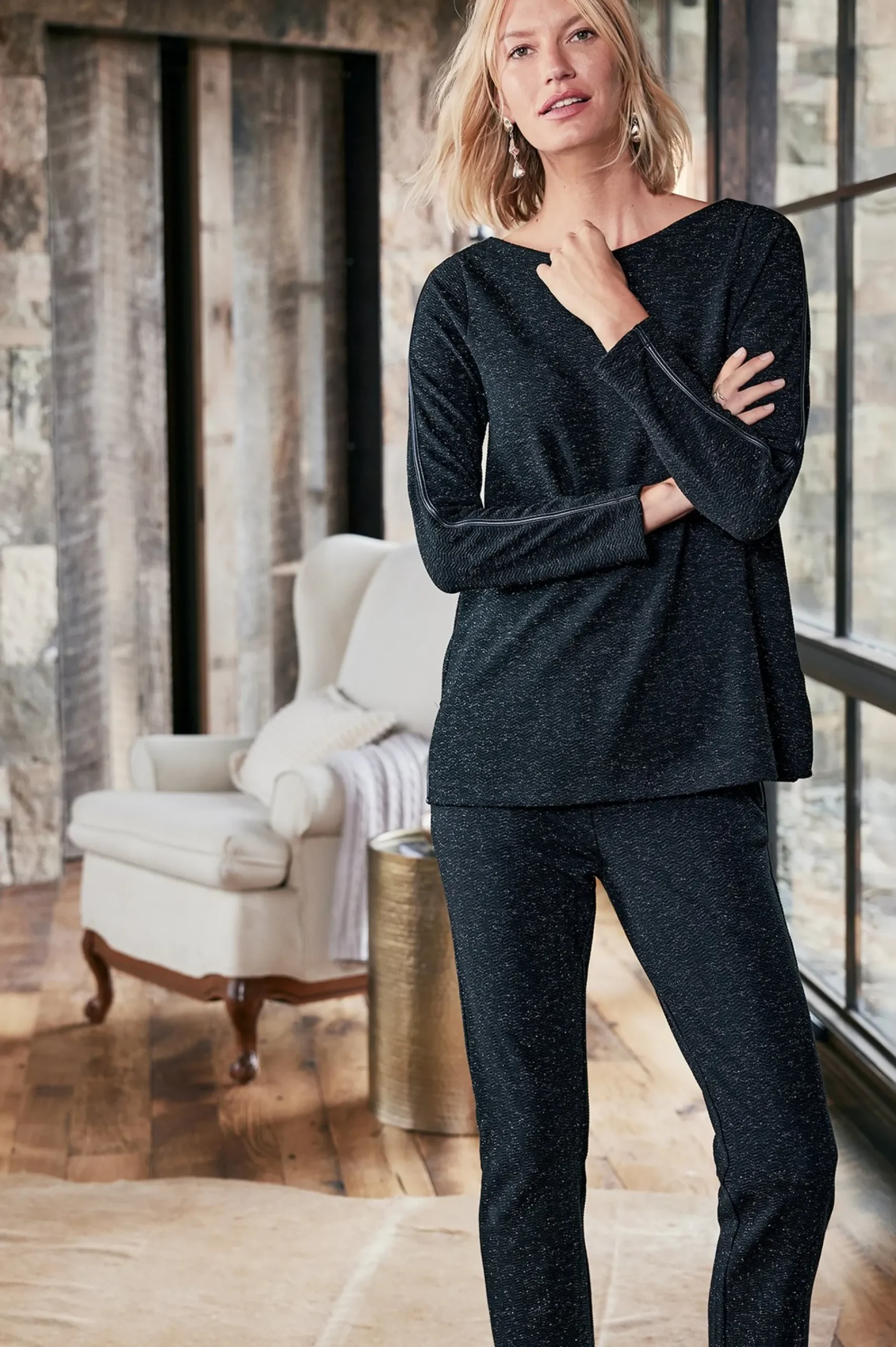 ankle|skinny-Soft Surroundings Janae Pants Black