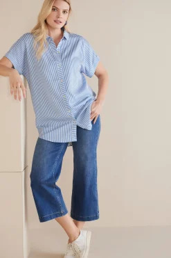 Everyday Styles|Vacation Shop-Soft Surroundings Je Veux TENCEL Shirt Light Chambray