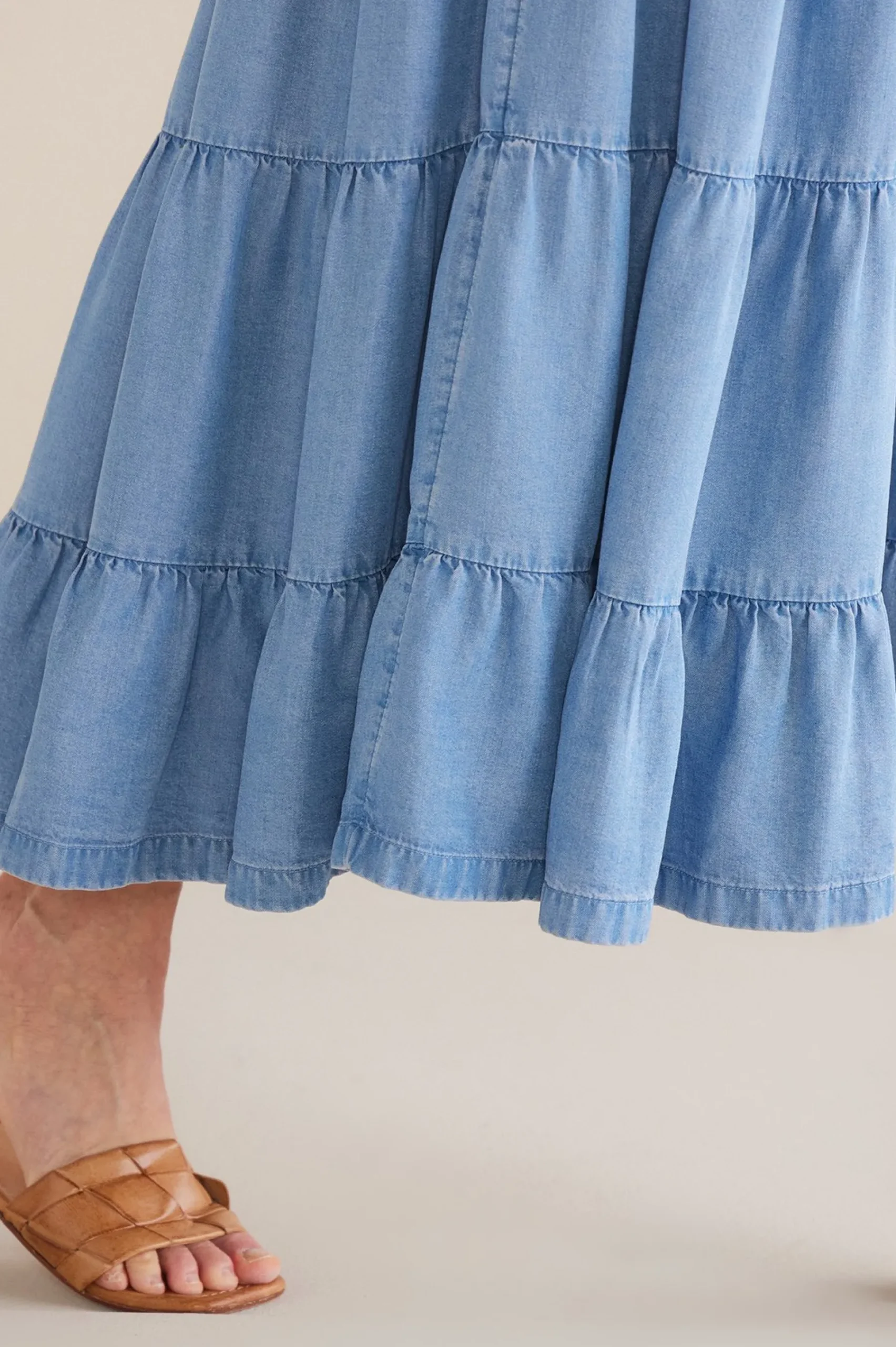 solids|mid-length-Soft Surroundings Kara TENCEL™ Dress Medium Indigo