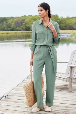 Jumpsuits|casual-Soft Surroundings Kerry Jumpsuit Light Chambray
