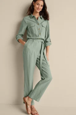 Jumpsuits|casual-Soft Surroundings Kerry Jumpsuit Light Chambray