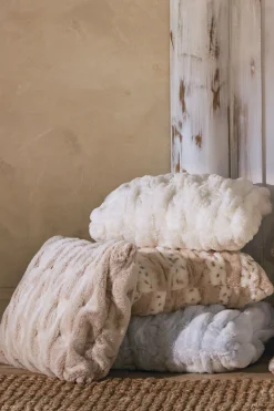 Bedding Essentials|pillows-Soft Surroundings La Parisienne Faux Fur Pillow Snow Leopard