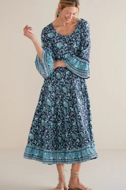 Feminine Flourish|forever favorites-Soft Surroundings Lily Midi Dress Maroon Sketched Botanicals