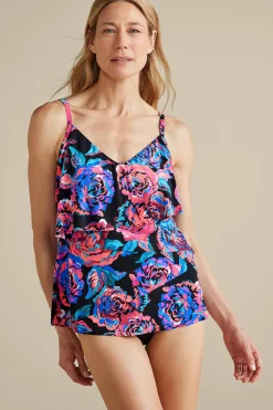 magicsuit|separates-Soft Surroundings Magicsuit by MiracleSuit® Chloe Tankini Top Sonic Blooms