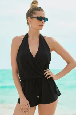 Vacation Shop|magicsuit-Soft Surroundings Magicsuit® Bianca Romper Black