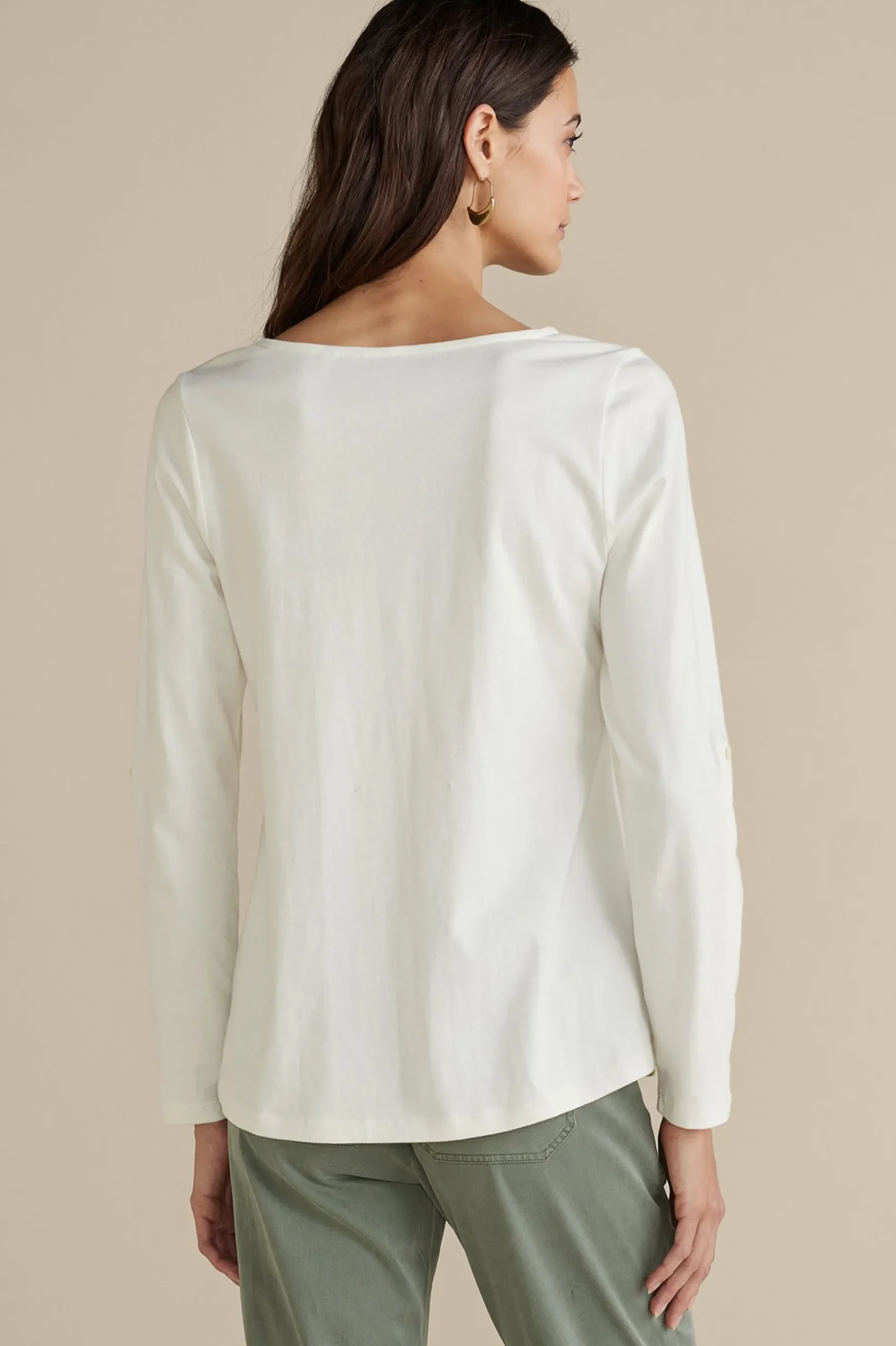 Wear Now Styles|long sleeve-Soft Surroundings Maja Printed Pullover Green Florals