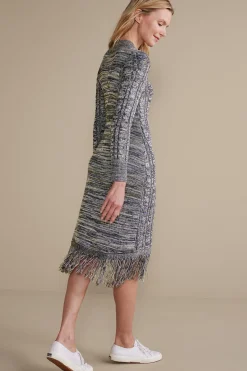 Everyday Styles|work to play-Soft Surroundings Neve Sweater Dress Charcoal Grey