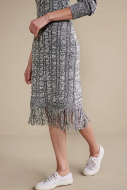 Everyday Styles|work to play-Soft Surroundings Neve Sweater Dress Charcoal Grey