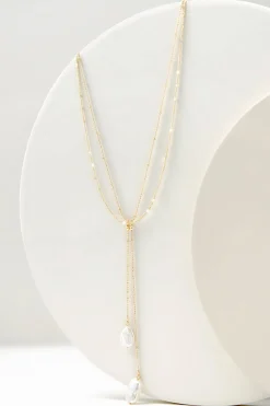 necklaces-Soft Surroundings Nina Layered Necklace Gold
