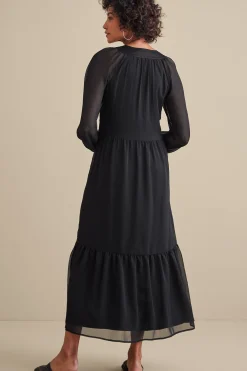 forever favorites|occasion dresses-Soft Surroundings Olga Dress Black