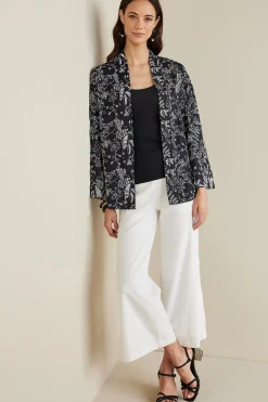 Global Artistry|Jackets & Coats-Soft Surroundings Petites Beatrix Topper Black