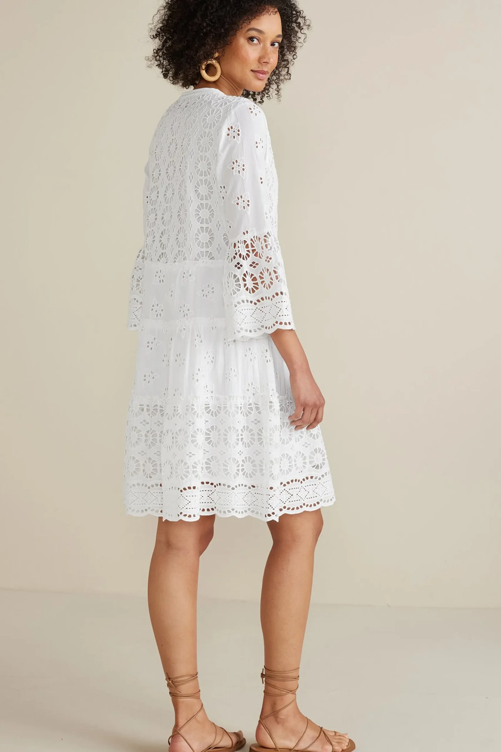 Feminine Flourish|Into The Blues-Soft Surroundings Petites Cordelia Short Dress Swedish Blue