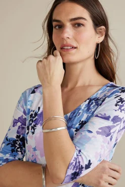 Feminine Flourish|The Floral Shop-Soft Surroundings Petites Vivienne Dress Garden Dream Blue