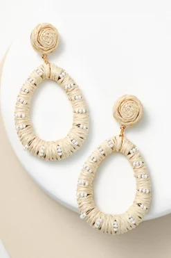Earrings|earrings-Soft Surroundings Playa Bead Drop Earring Natural