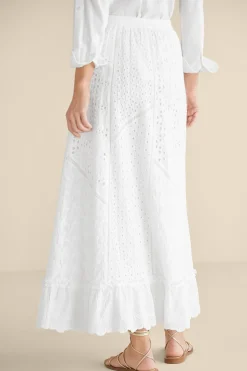Feminine Flourish|Vacation Shop-Soft Surroundings Porfiria Embellished Skirt Coronet Blue