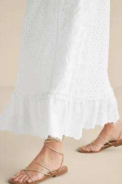 Feminine Flourish|Vacation Shop-Soft Surroundings Porfiria Embellished Skirt Coronet Blue