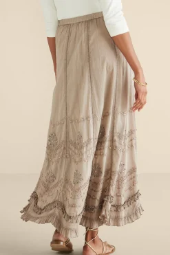 Feminine Flourish|Vacation Shop-Soft Surroundings Portia Skirt Taupe