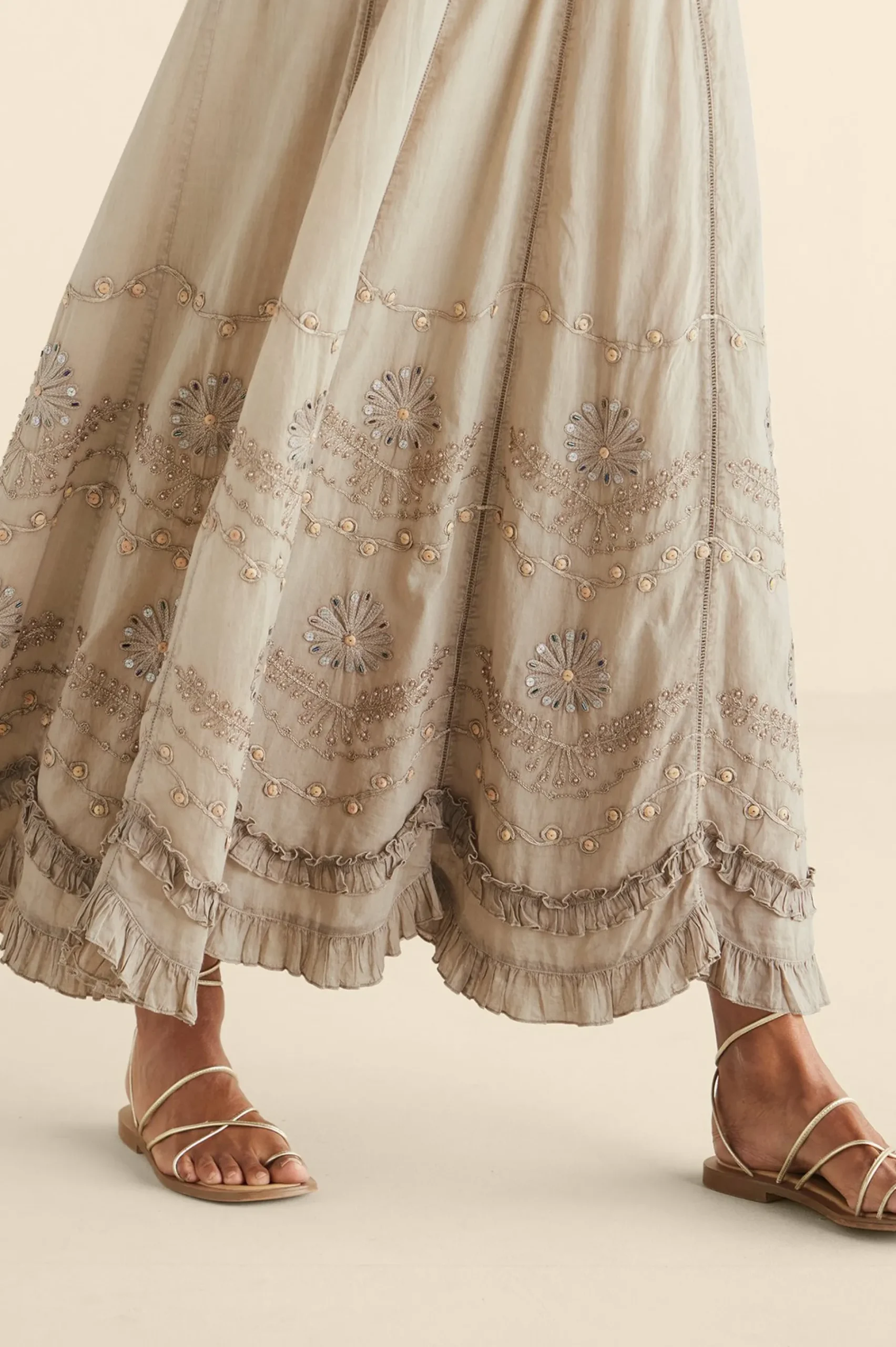 Feminine Flourish|Vacation Shop-Soft Surroundings Portia Skirt Taupe