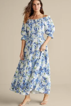 patterned|maxi-Soft Surroundings Rosana Maxi Dress Wisteria
