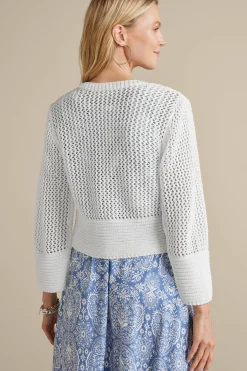 Feminine Flourish|Vacation Shop-Soft Surroundings Sakari Cardi White