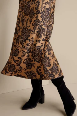 Feminine Flourish|Skirts-Soft Surroundings Samira Skirt Neutral Floral