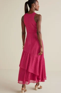 solids|patterned-Soft Surroundings Sanna Sparkling Maxi Dress Sangria