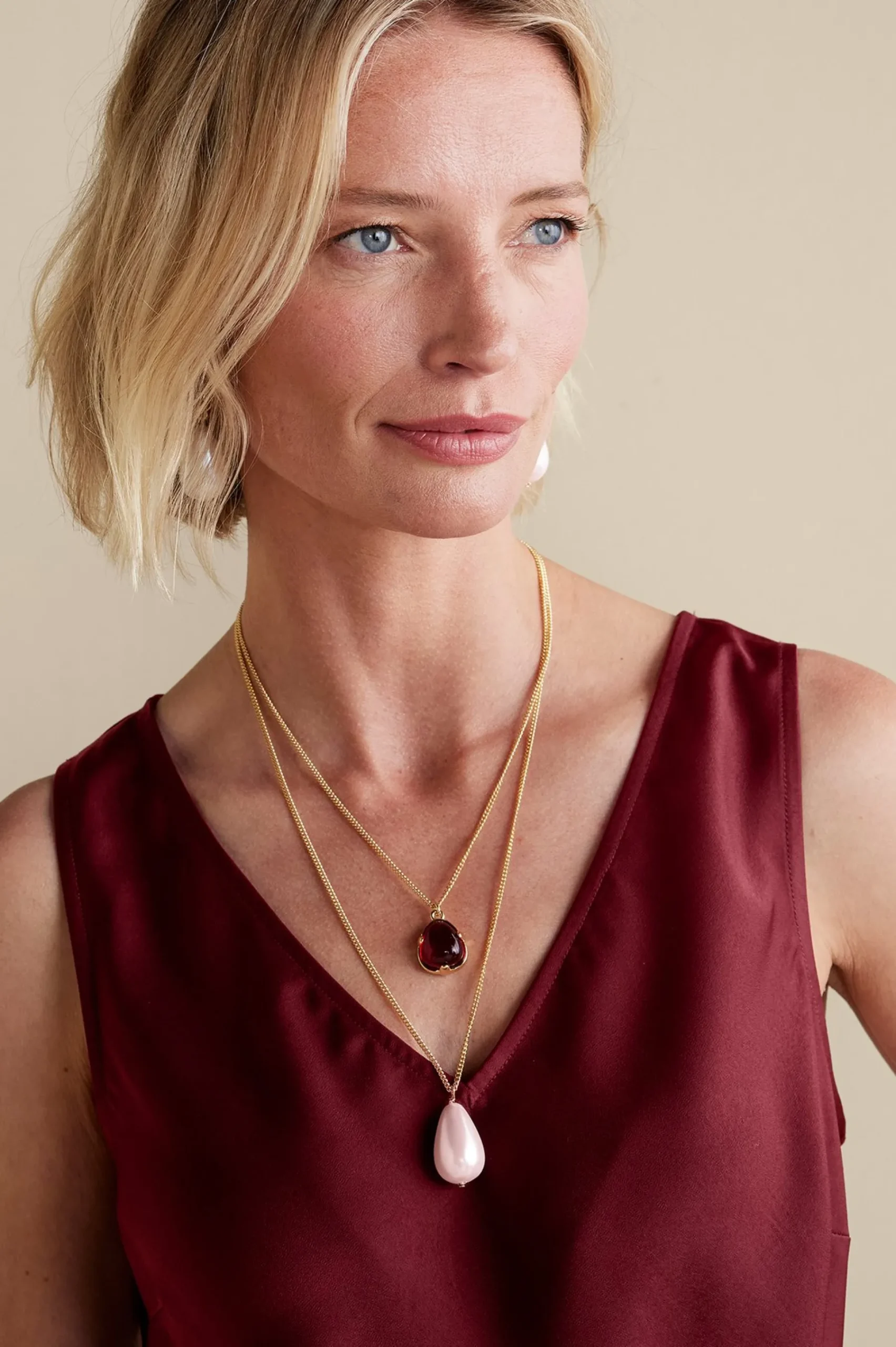 Everyday Styles|sleeveless-Soft Surroundings Selena Tank Cabernet
